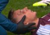 Lucas Digne pemain Aston Villa cedera