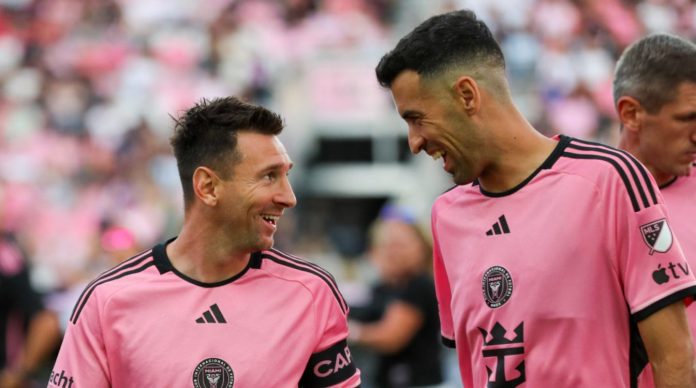 Luinel Messi dan Sergio Busquets