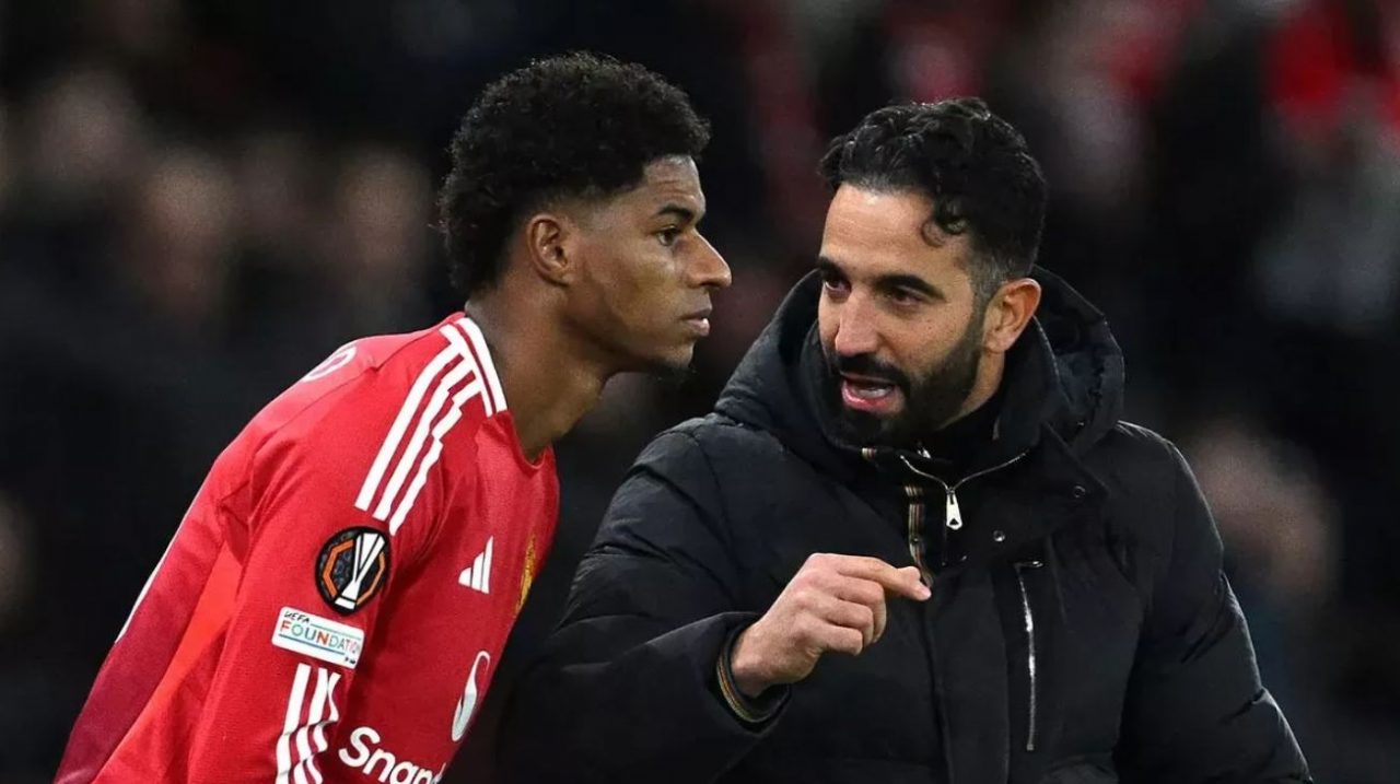 Marcus Rashford dan Ruben Amorim