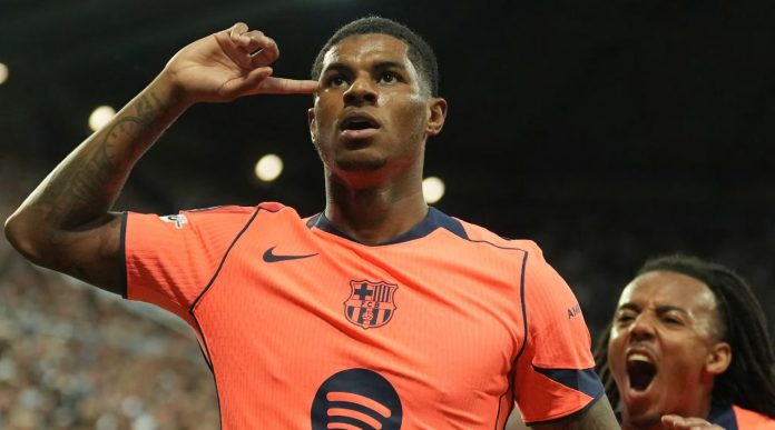 Marcus Rashford pemain bintang Barcelona