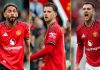 Matheus Cunha, Mason Mount, Diogo Dalot pemain Manchester United
