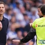 Pelatih Real Madrid Xabi Alonso memprotes wasit
