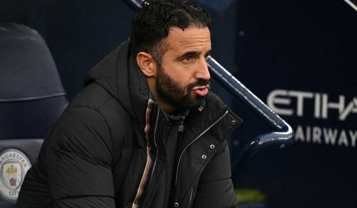 Ruben Amorim di laga Manchester City vs Manchester United Ruben Amorim di laga Manchester City vs Manchester United