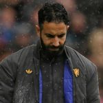 Ruben Amorim tertunduk usai kekalahan Manchester United dari Manchester City