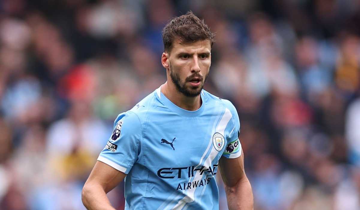 Ruben Dias di laga Manchester City vs Burnley