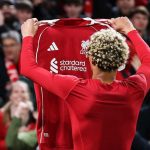Selebrasi Hugo Ekitike di laga Liverpool vs Southampton