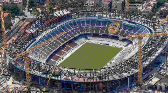 Stadion Camp Nou milik Barcelona sedang direnovasi
