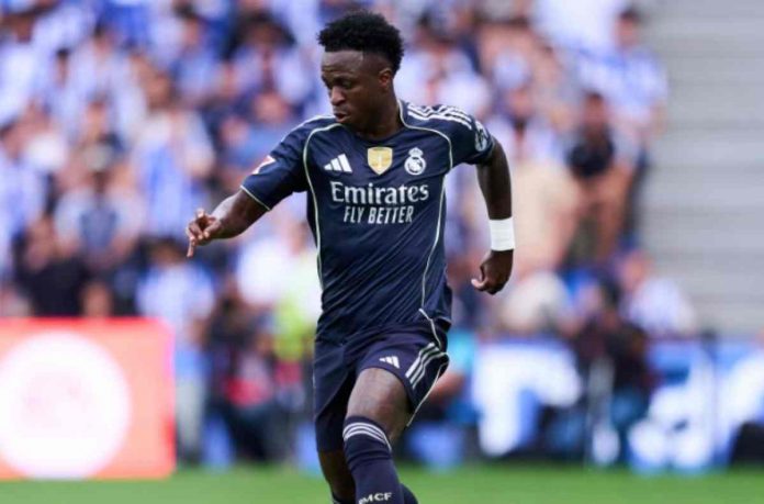 Vinicius Junior dalam sebuah aksinya untuk Real Madrid