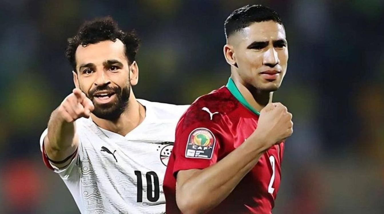 Achraf Hakimi dan Mohamed Salah Achraf Hakimi dan Mohamed Salah
