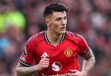 Aksi Benjamin Sesko di laga Manchester United vs Sunderland