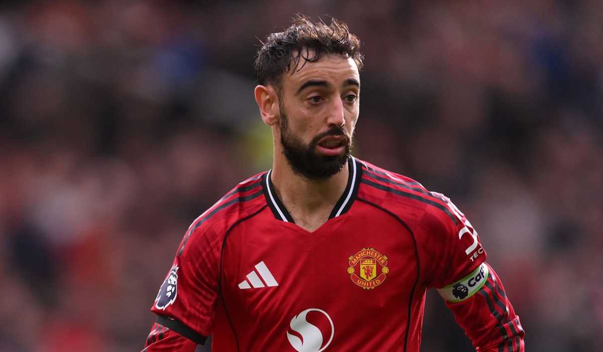Aksi Bruno Fernandes di laga Manchester United vs Sunderland Aksi Bruno Fernandes di laga Manchester United vs Sunderland
