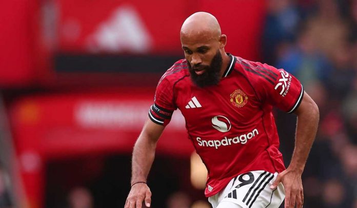 Aksi Bryan Mbeumo di laga Manchester United vs Sunderland