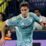 Aksi Kenan Yildiz di laga Villarreal vs Juventus