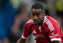 Alexander Isak di laga Chelsea vs Liverpool