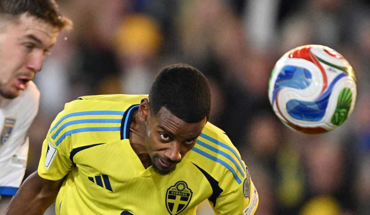 Alexander Isak di laga Swedia vs Kosovo Alexander Isak di laga Swedia vs Kosovo