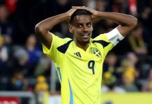 Alexander Isak pemain Liverpool dan Timnas Swedia