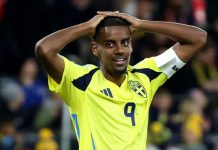 Alexander Isak pemain Timnas Swedia dan Liverpool