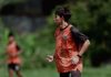 Arlyansyah Abdul Manan di Sesi Latihan Persija Jakarta Jelang Hadapi PSBS Biak