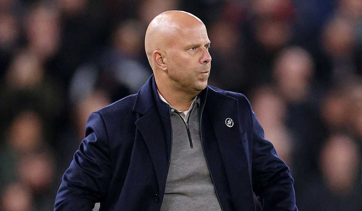 Arne Slot di laga Liverpool vs Manchester United Arne Slot di laga Liverpool vs Manchester United