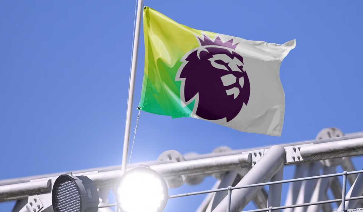 Bendera Premier League di dalam stadion Bendera Premier League di dalam stadion