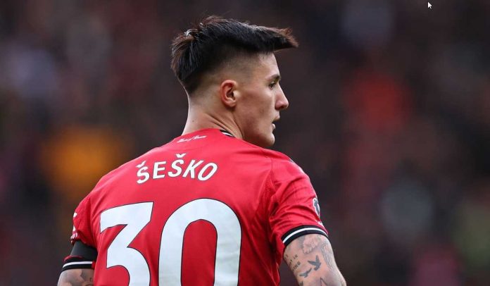 Benjamin Sesko di laga Manchester United vs Sunderland