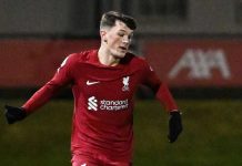 Calvin Ramsay di laga Liverpool vs Hertha Berlin di pramusim
