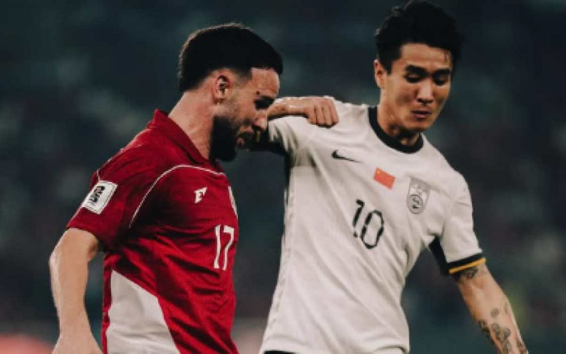 Calvin Verdonk dalam sebuah aksinya untuk Timnas Indonesia