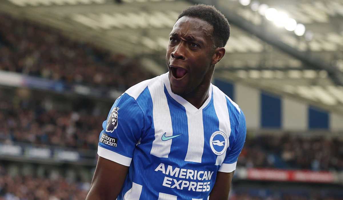 Danny Welbeck merayakan gol kemenangan Brighton ke gawang Newcastle Danny Welbeck merayakan gol kemenangan Brighton ke gawang Newcastle