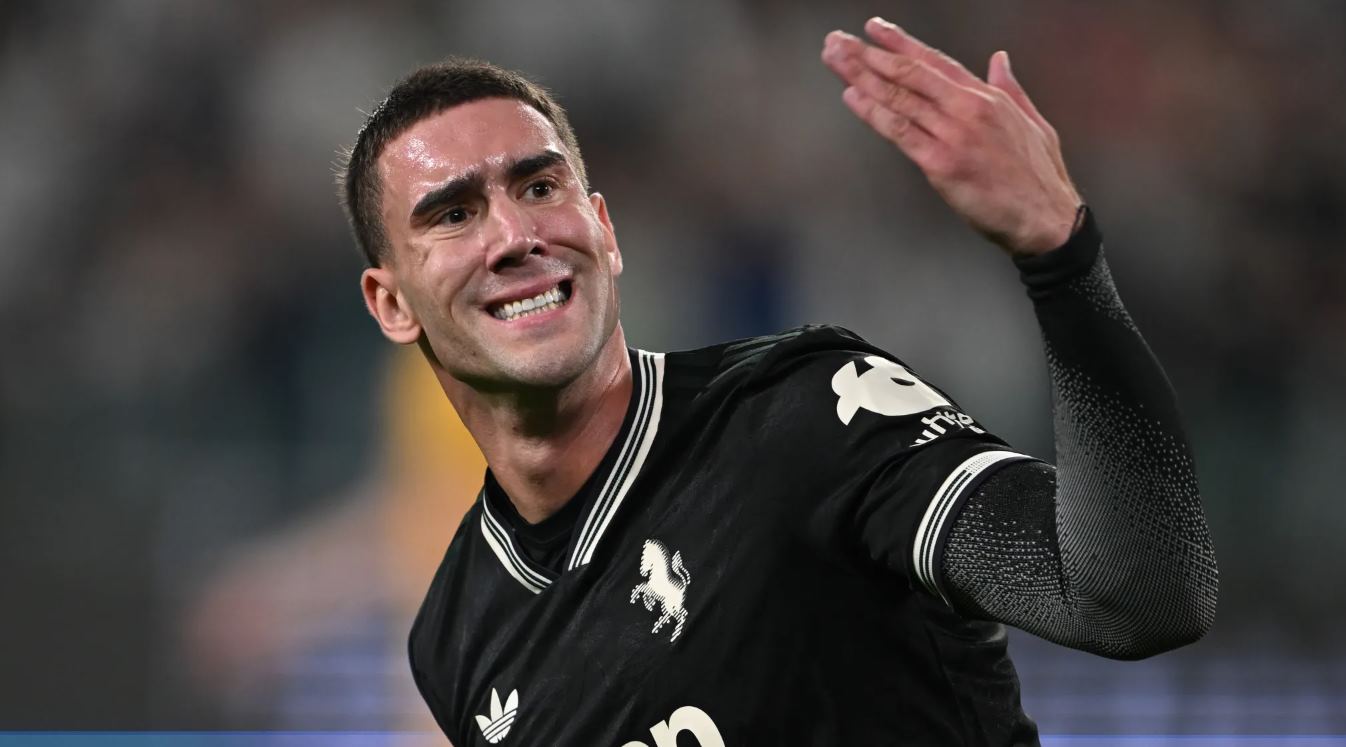 Dusan Vlahovic pemain Juventus Dusan Vlahovic pemain Juventus