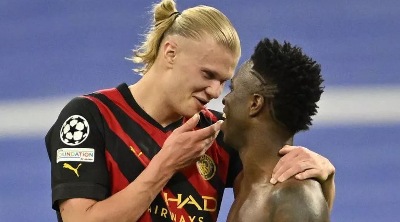 Erling Haaland dan Vinicius Junior Erling Haaland dan Vinicius Junior