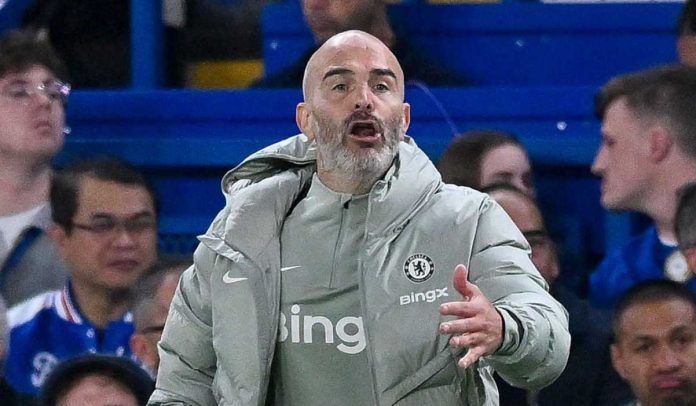 Gestur Enzo Maresca di laga Chelsea vs Benfica