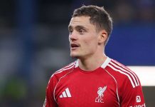 Gestur Florian Wirtz di laga Chelsea vs Liverpool