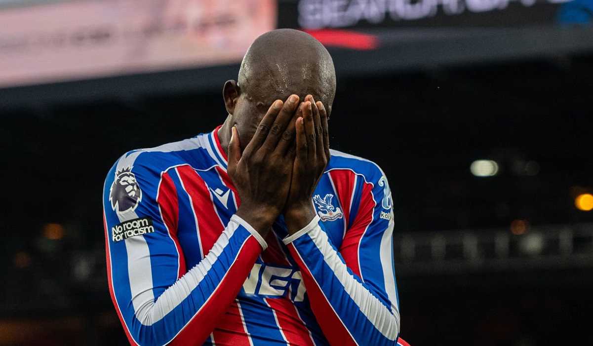 Gestur Jean-Philippe Mateta di laga Crystal Palace vs Bournemouth Gestur Jean-Philippe Mateta di laga Crystal Palace vs Bournemouth