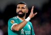 Gestur Mohamed Salah di laga Brentford vs Liverpool
