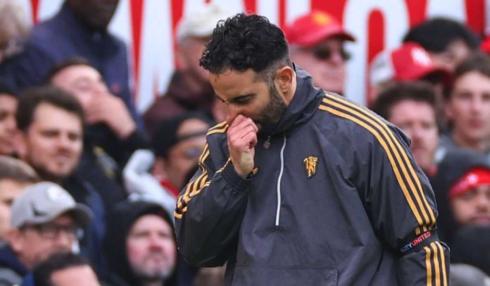 Gestur Ruben Amorim di laga Manchester United v Sunderland