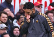 Gestur Ruben Amorim di laga Manchester United vs Sunderland