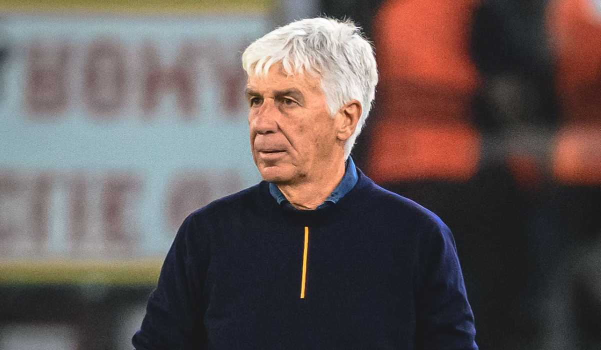 Gian Piero Gasperini di laga AS Roma vs Victoria Plzen Gian Piero Gasperini di laga AS Roma vs Victoria Plzen