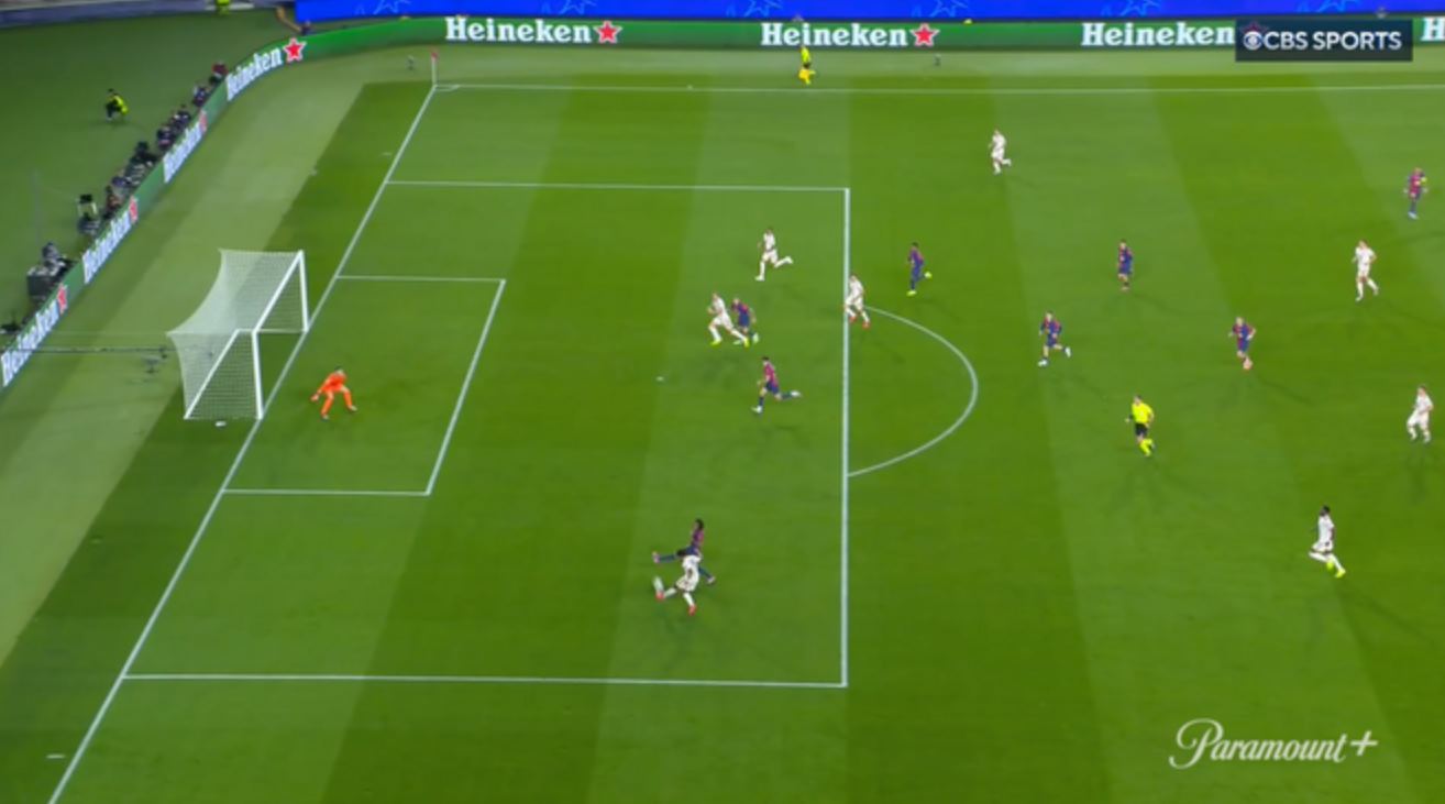 Gol Harry Kane ke gawang Barcelona