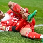 Vincent Kompany Bongkar Alasan Bayern Tak Mau Mainkan Musiala Lebih Cepat! Jamal Musiala saat cedera