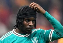 Jeremie Frimpong di laga Galatasaray vs Liverpool