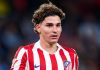 Julian Alvarez di laga Celta de Vigo vs Atletico de Madrid