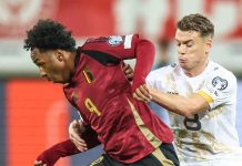 Malick Fofana di laga Belgia vs Makedonia Utara