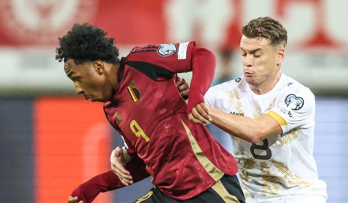 Malick Fofana di laga Belgia vs Makedonia Utara Malick Fofana di laga Belgia vs Makedonia Utara
