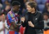 Marc Guehi dan Oliver Glasner pelatih Crystal Palace
