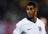 Marcus Rashford di laga Latvia vs Inggris