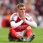 Martin Odegaard pemain Arsenal cedera lagi