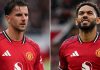 Mason Mount dan Matheus Cunha pemain Manchester United