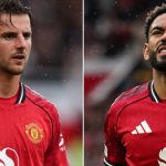 Mason Mount dan Matheus Cunha pemain Manchester United