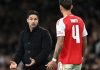 Mikel Arteta dan Ben White - Arsenal
