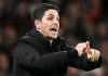 Mikel Arteta di laga Arsenal vs Atletico Madrid